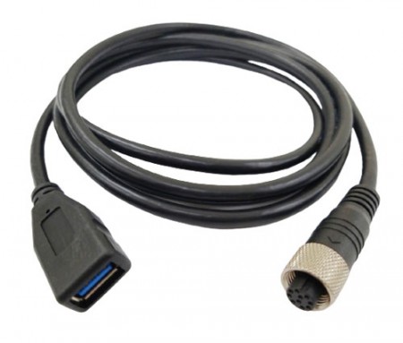 M12 til USB 3.0-kabel – industriell tilkobling for Mactron WAP Panel PC